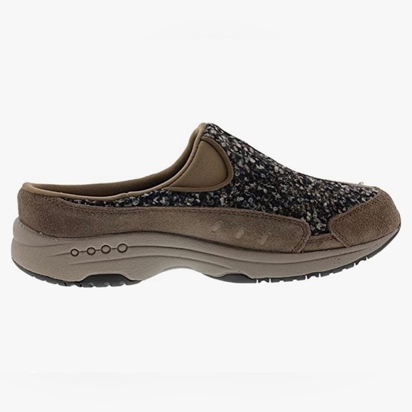 Nib Easy Spirit Traveltime Slip on Dark Taupe- Multi Clogs - Picture 1 of 9